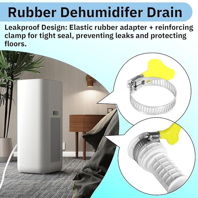 13 Ft Portable Dehumidifier Drain Hose | Universal Replacement Hose Kit - Image 6