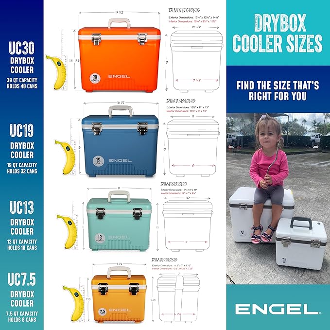 Engel UC7 7.5qt Leak-Proof, Air Tight, Drybox Cooler and Small Hard Shell - Image 6