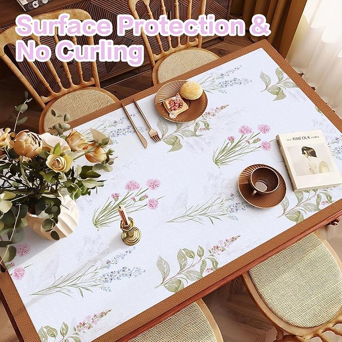 Floral Shelf Liner for Kitchen Cabinets Non Adhesive Drawer Liners Non Slip - Image 4