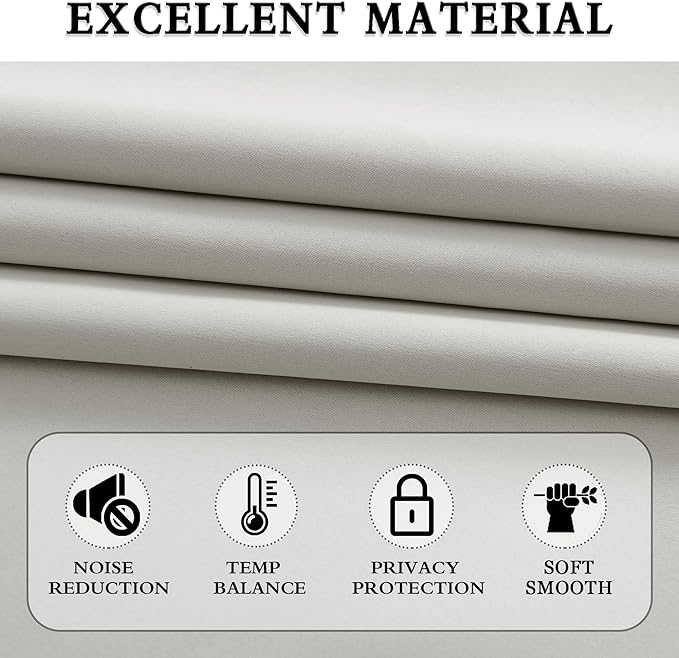 DONREN 54 Inch Bedroom Curtains Panels - Image 5
