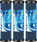 ICEPURE 1 Micron 10" x 2.5" Whole House PFOA/PFOS Carbon Water Filter Cartridge by ICEPURE