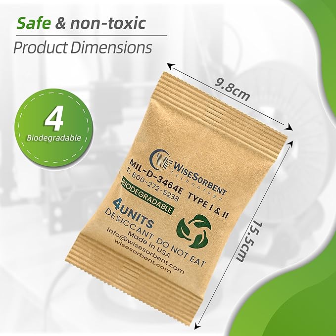 Kraft Clay Desiccants Packs for Safe, 132 Gram 15 Packs Dehumidifier for Gun - Image 5