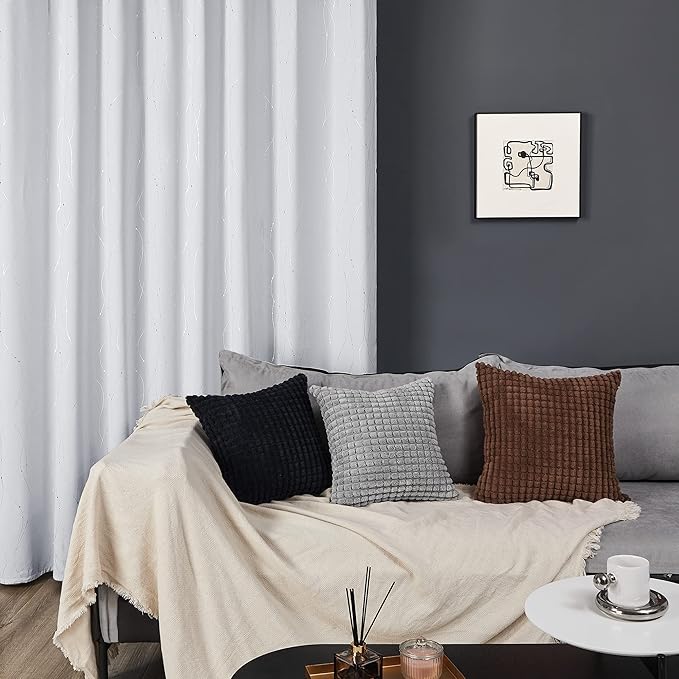 Deconovo Kitchen Curtains, Room Darkening Drapes, Thermal Insulated Soundproof - Image 3