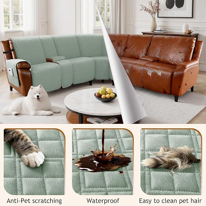 Arfntevss Waterproof Recliner Sectional Couch Covers - Image 6