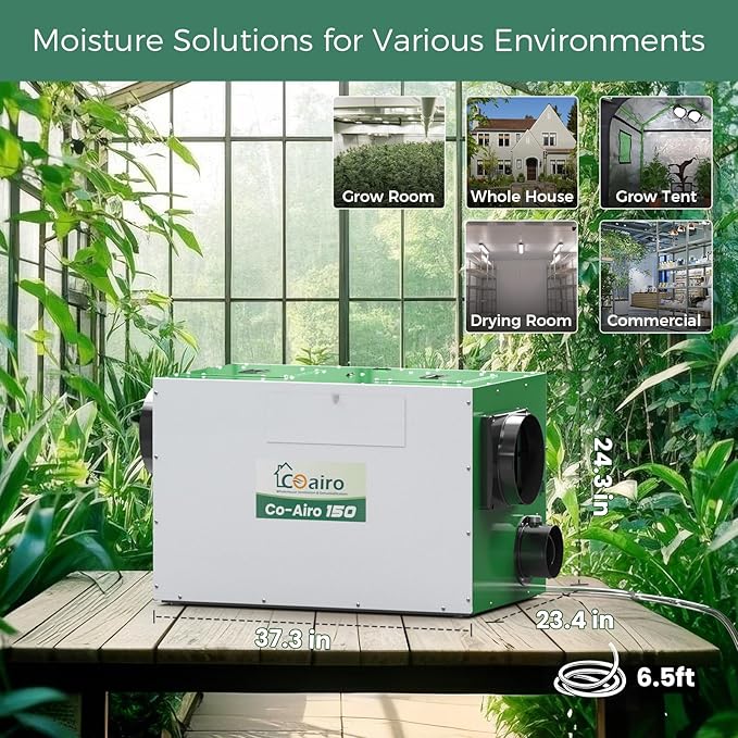 Whole House Dehumidifier with Controller, 280 Pint with Fresh Air Function - Image 3