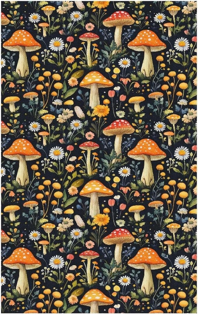 Headrest Recliner Cover Mushroom Flower Washable Dust Cover - Image 7
