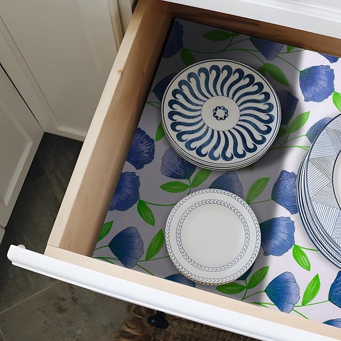 12" W x 120" L Floral Drawer and Shelf Liner - Image 6