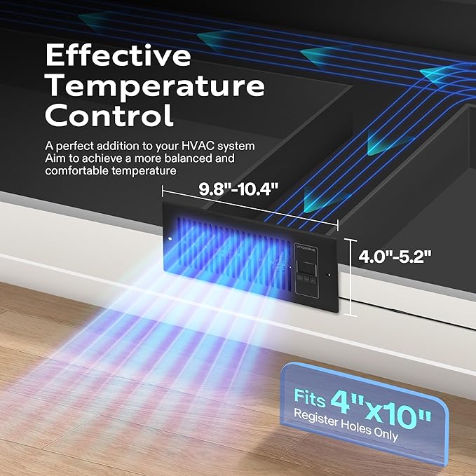 VIVOHOME Quiet Register Booster Fan - Image 2