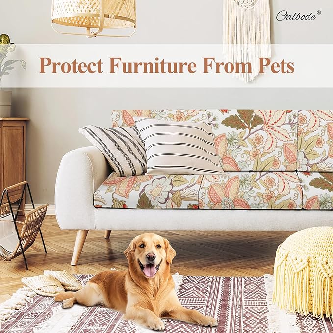 8Pcs High Elastic Digitally Printed Sofa Seat Cushion Cover, Soft & Comfortable - Image 5