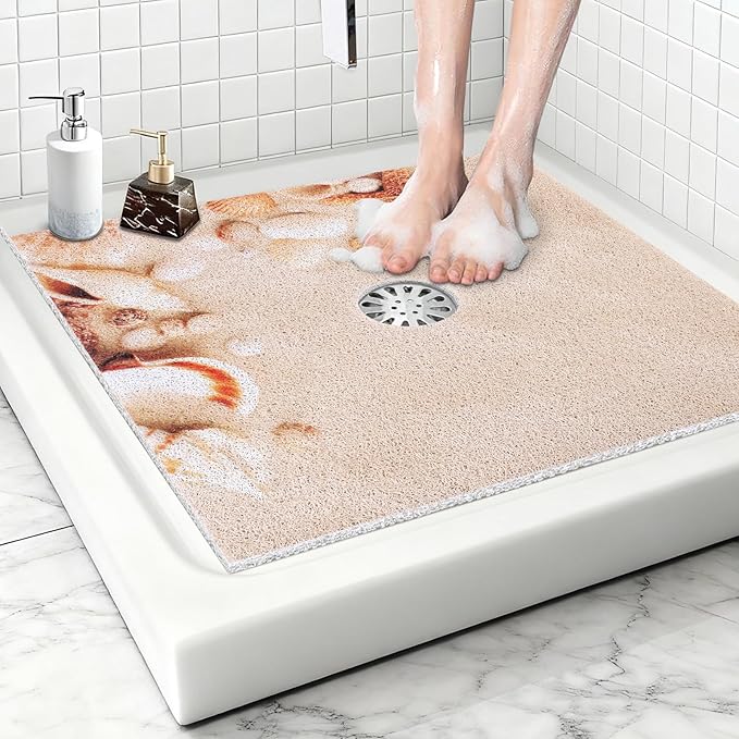 Square Shower Mat Non Slip: 27x27 Inch Extra Large Shower Mats - Image 8