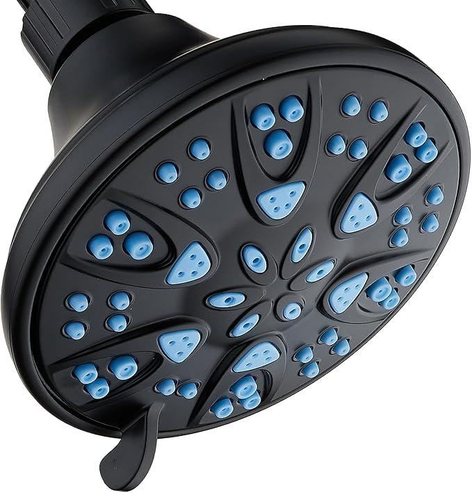 AquaDance Antimicrobial – Anti-Clog High-Pressure 6-Setting Head by AquaDance