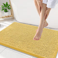 Smiry Luxury Chenille Bathroom Rugs 34x21, Extra Soft and Absorbent Shaggy Bath by Smiry