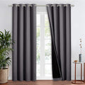 NICETOWN Grey Full Shade Curtain Panel, Energy Smart & Noise Blocking Out by NICETOWN