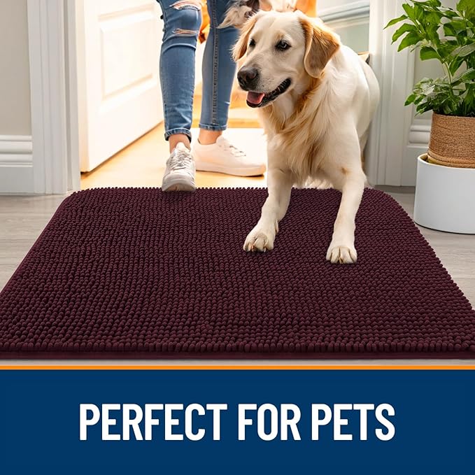 OLANLY Dog Door Mat for Muddy Paws 59x20, Absorbs Moisture and Dirt, Absorbent - Image 6