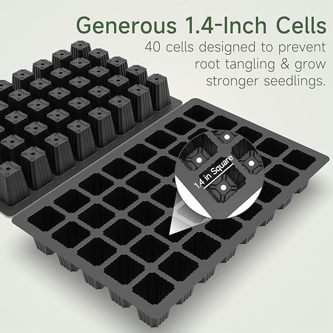 Gardzen 10-Set Garden Propagator Set, Seed Tray Kits - Image 4