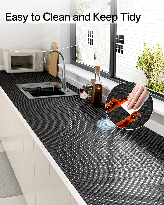 Shelf and Drawer Liner for Kitchen Cabinet, Non-Adhesive 12in x 360in - Image 7