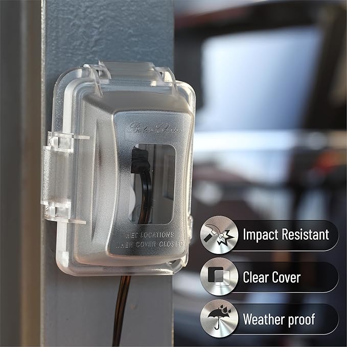 Bates- Weatherproof Electrical Outlet Cover, Outdoor Plug Cover - Image 6