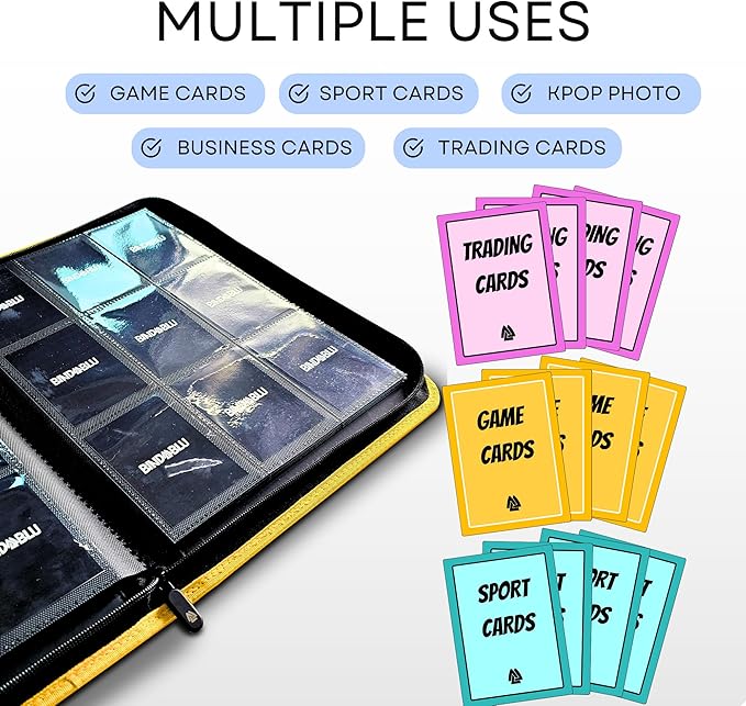 9 Pocket Trading Card Zip Binder - Image 5