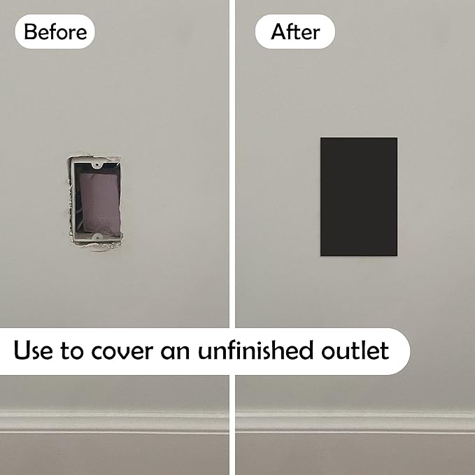 Rubber Bond Self-Adhesive Rubber Wall Outlet Cover Plate 5 Pack - Image 2