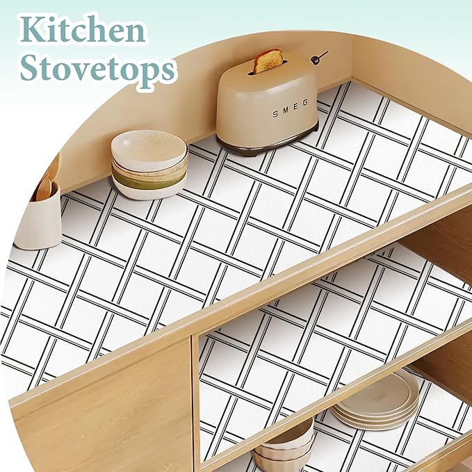Drawer and Shelf Liner for Kitchen Cabinet: 12 in X 30 Ft Non Slip Waterproof - Image 6