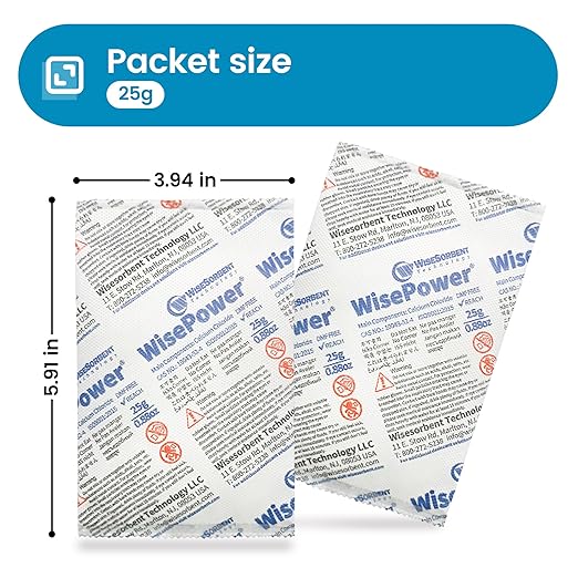 10Pcs 25 Gram Calcium Chloride Dessicant Packs, Double-Layer High Hygroscopic - Image 4