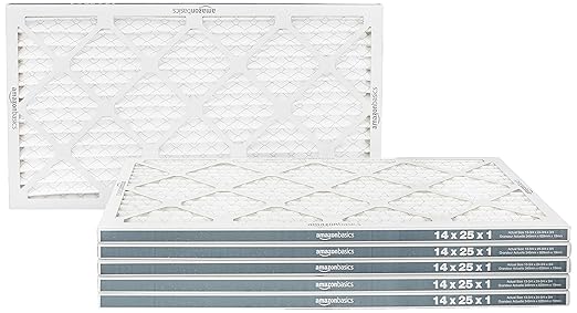 Amazon Basics 14x25x1 Air Filter, MERV 11 AC Furnace Filters, Allergy Control by AmazonBasics