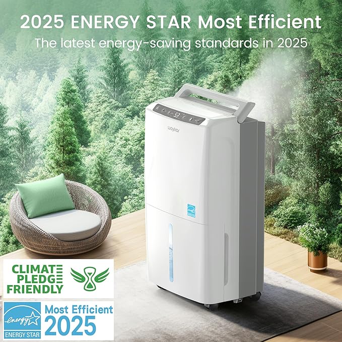 Waykar 2000 Sq. Ft 34 Pints 2025 Most Efficient Energy Star Dehumidifier - Image 3