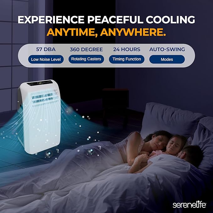 SereneLife Small Air Conditioner Portable 10, 000 BTU - Image 5