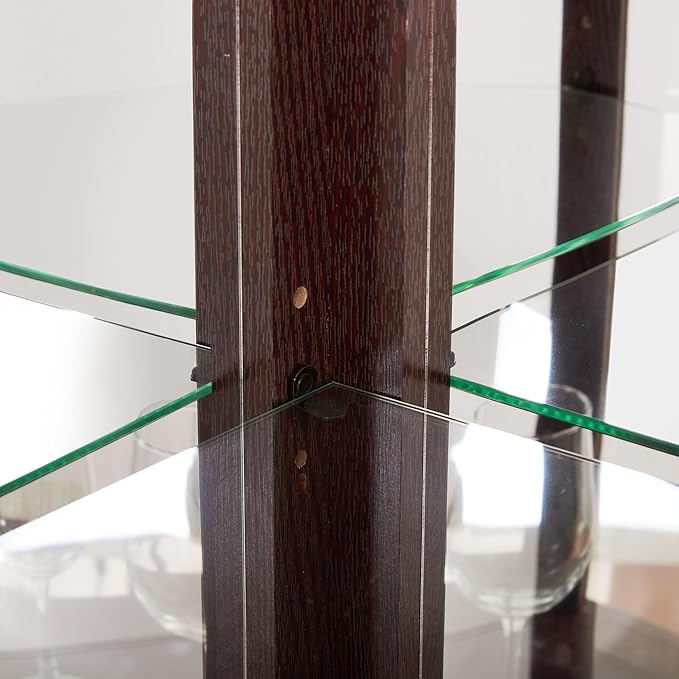 Elegant Corner Curio Cabinet - Image 9