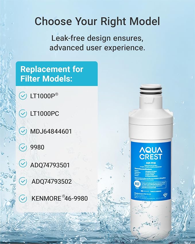 AQUA CREST LT1000PC ADQ747935 MDJ64844601 NSF Certified Refrigerator Water - Image 2