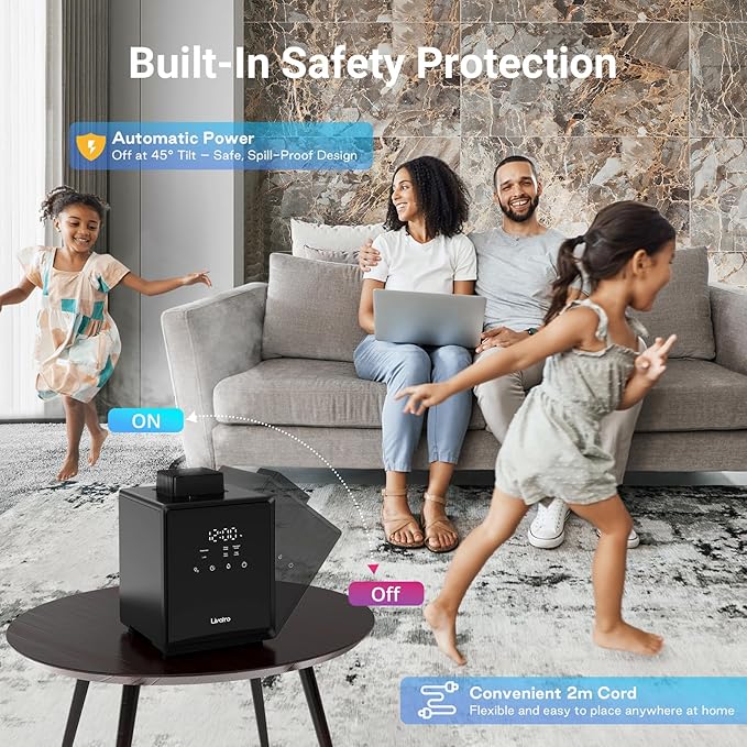 Stainless Steel Humidifier, 3L Warm Mist Humidifier, Easy Clean - Image 7