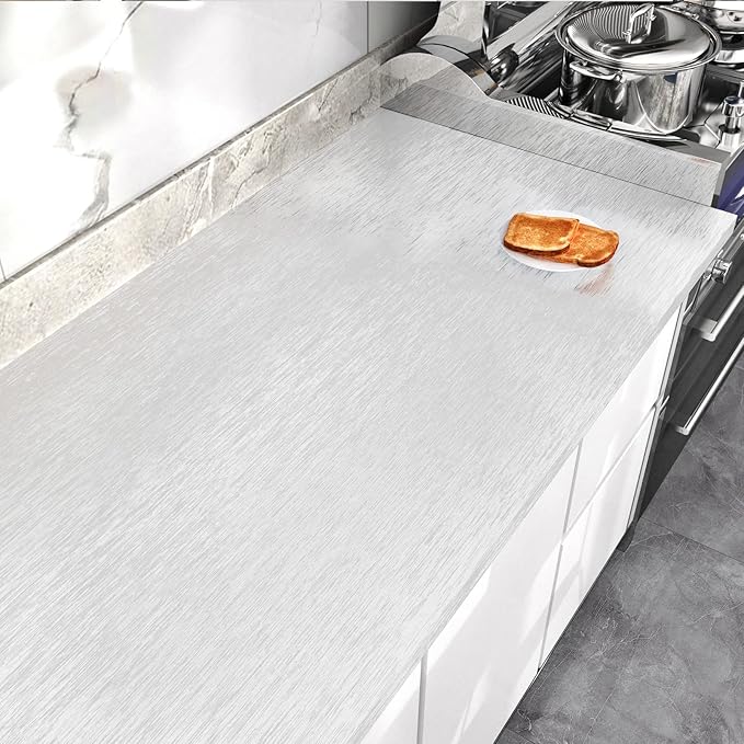 WESTICK Brushed Silver Stainless Steel Contact Paper - Image 5