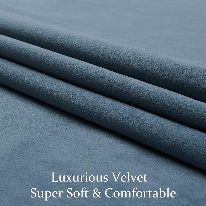 BULBUL Luxury Velvet Curtains 120 inches Elegant Living Room Curtain Modern - Image 5