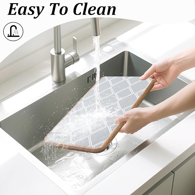 Shelf Liners for Kitchen Cabinets Non-Adhesive 12 Inch X 20 Ft Cabinet Liners - Image 4