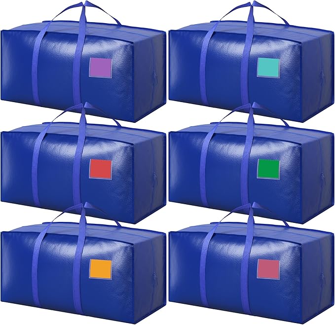 6 Pack Extra Large Heavy Duty Moving Bags by Unknown