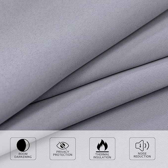 MYSKY HOME Closet Door Curtains Blackout Curtains - Image 4