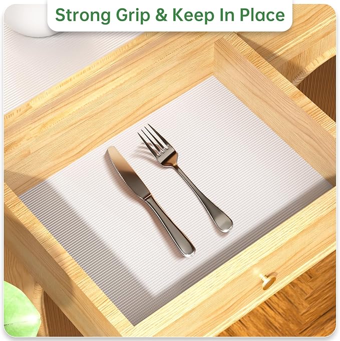 Shelf and Drawer Liner for Kitchen Cabinet, Non-Adhesive 18in x 360in - Image 6