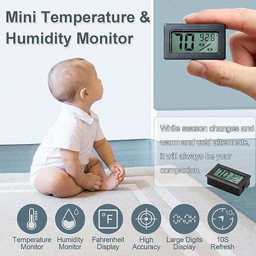 Humidity Gauge, Newlight66 Digital Hygrometer Indoor Outdoor Hygrometer - Image 2