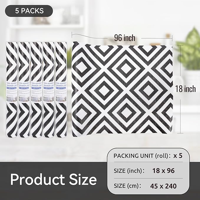 FIFTY FEET 18"x96" Non-Adhesive Shelf Liner - Image 5