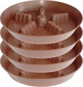 4 Pack Plant Saucer 14 inch, Plastic Plant Saucers by Unknown