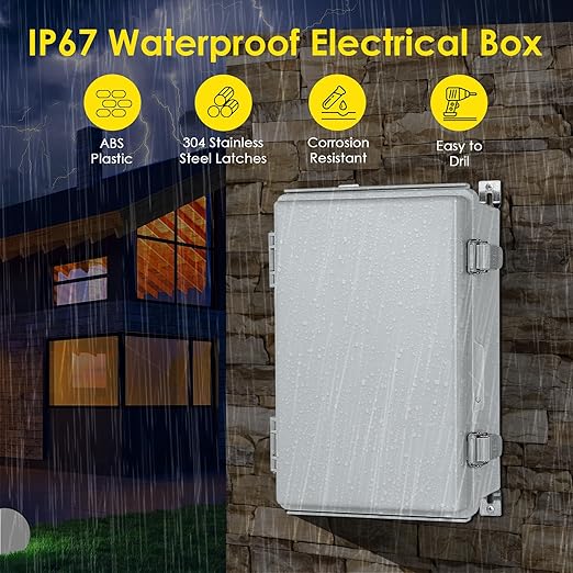 Waterproof Electrical Junction Box, IP67 ABS Plastic Junction Box Enclosure - Image 2