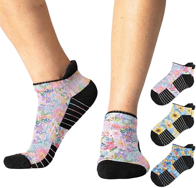 Viasox Ankle Compression Socks for Women & Men 3 Pack, 14 mmHg Support Improves by Viasox