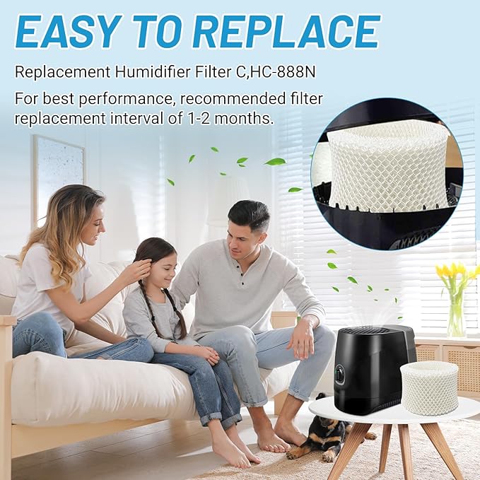 Lemige 4 Pack Humidifier Wicking Filters Compatible - Image 6