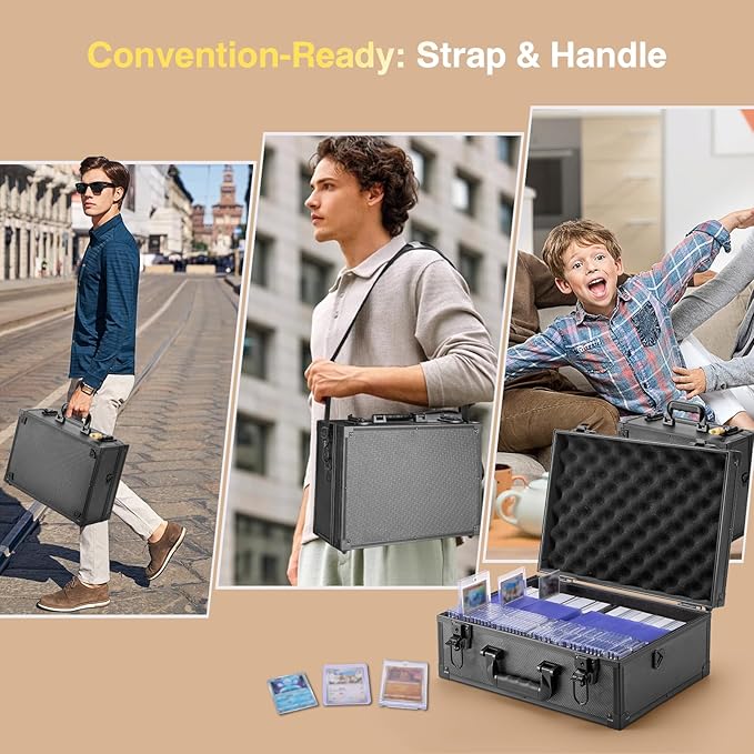 Trading Card Storage Box for 3"x4" 35pt Rigid Cards, Holds 600+ Toploaders - Image 7