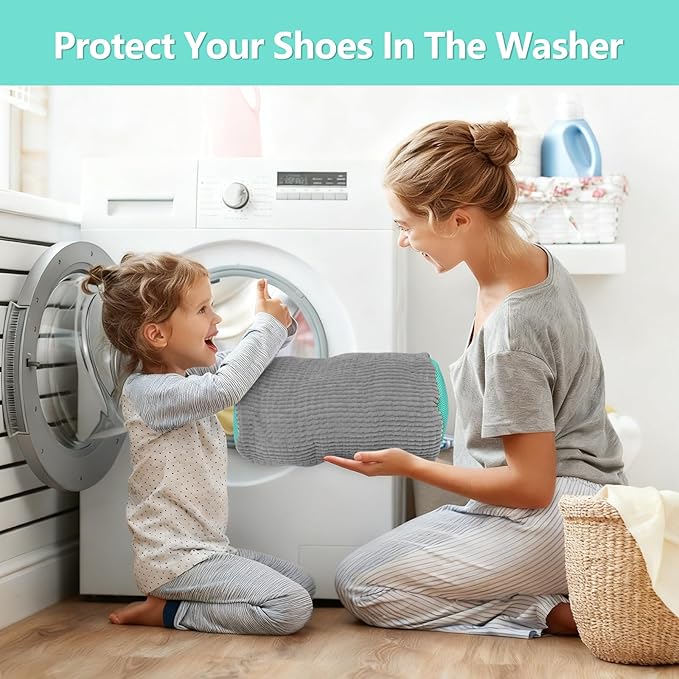 Shoe Washing Machine Bag, Shoe Cleaning Bag, Reusable Laundry Shoes Bag - Image 6