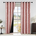 NICETOWN 100% Blackout Pink Curtains by NICETOWN