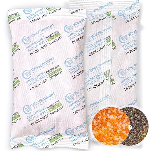200 Gram Silica Gel Desiccant Packets by Wisesorb