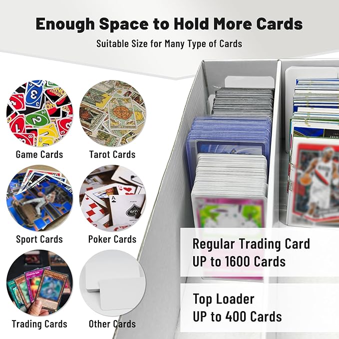 NUMINA 4 Pack 2-Row Cardboard Card Storage Box - Image 2