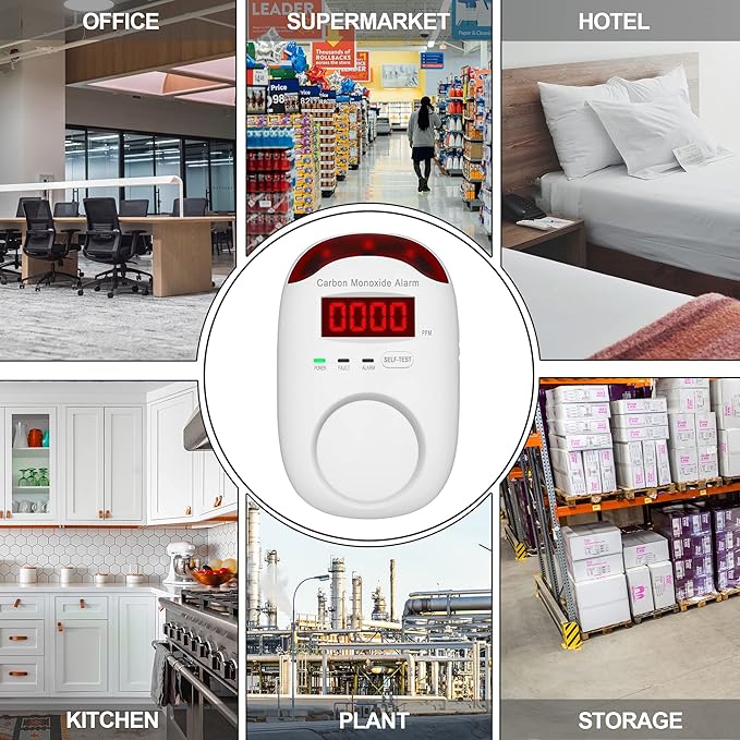 Plug-in Carbon Monoxide Detectors, Koabbit CO Level Monitoring Alarm - Image 8