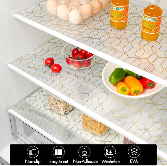 Cooyes Shelf and Drawer Liners for Kitchen Cabinets, Non Adhesive Cabinet Liner - Image 7